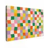 Vierkanten - Kleurrijk - Golvend canvas 2cm klein -z3d