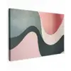 Abstract - Golven - Sierlijk - Roze Tuinposter op houten frame 2 cm dik klein -3d