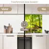 Bos - Landschap - Water - Bomen - Zon - Groen - Natuur keuken achterwand 2 middel -voor-na2_NL