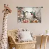 Kolibrie - Vogels - Bloemen - Natuur Wandkleed katoen klein -wsfeer5_kind