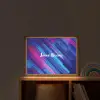 Neon - Strepen - Abstract - Blauw - Roze Light Box met batterij (Wandlamp kind) middel -sfeer1_kind