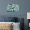 Amandelbloesem boom - Blauw - Abstract poster papier klein -sfeer2