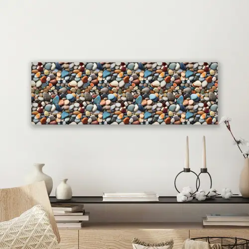 Kleuren - Strepen - Kiezels canvas 2cm klein 828 -sfeer6