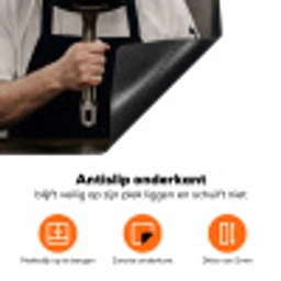Koks - Koekenpannen - Keuken Inductie beschermer vinyl 3mm klein -zzzzzzz-td-onderkant