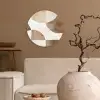 Snijdende cirkels - Overlappende vlakken Wandcirkel kunststof plaat 5mm dik klein -sfeer1