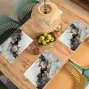 Zwart - Marmer - Luxe - Goud Placemat vinyl groot -zzsfeer5_Kitchenyeah-website