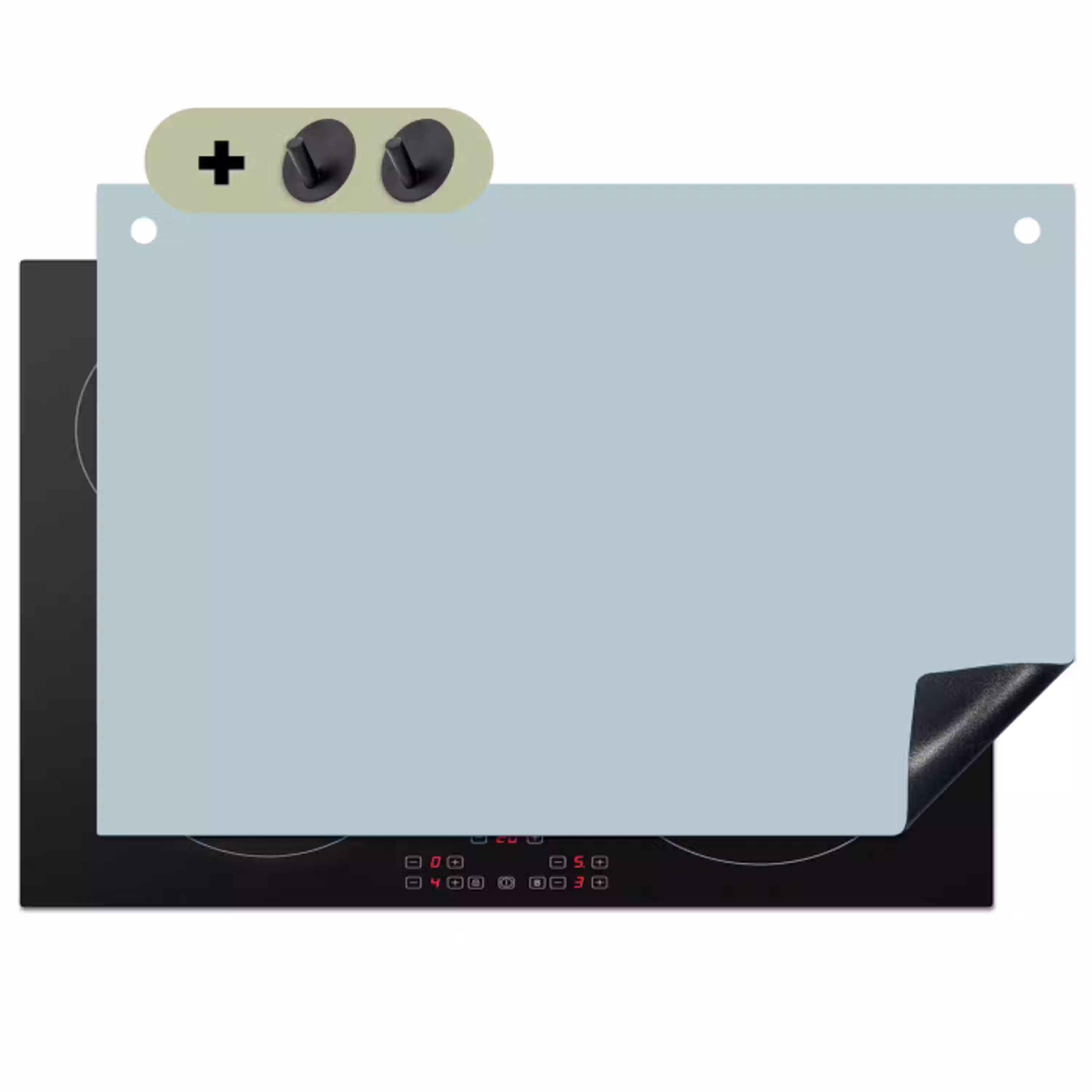 Slate - Blue - Blauw Inductie beschemer met haakjes klein 777 -3d