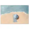 Strandlaken - Strepen - Parasol - Strand tuinposter los doek groot -3d