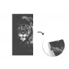 Leeuw - Ogen - Oranje - Zwart wit - Dieren - Portret fotobehang vinyl groot -3d