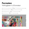 Vrouw - Kauwgom - Graffiti - Neonkleuren Muismat XXL klein -sfeer5