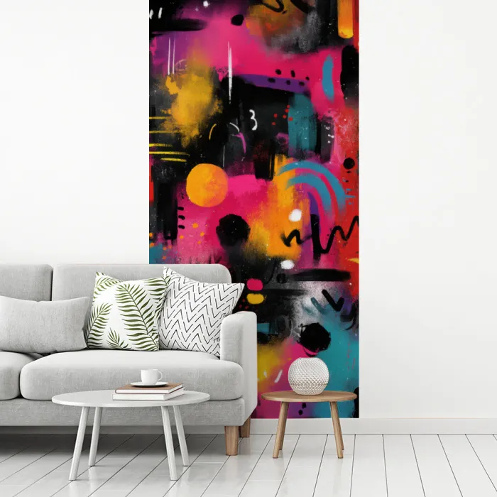 Kleurvlakken - Vormen - Kleurrijk - Abstract fotobehang vinyl groot -woonkamer