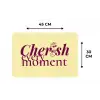 Cherish every moment - Cocktailglas - Geel Placemat vinyl groot -specs