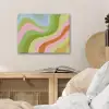 Lijnen - Pasteltinten - Golvend PET vilt klein -sfeer3