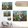 Schildpad - Zeewier - Mozaïek tuinposter los doek klein -Xsfeer9_DE
