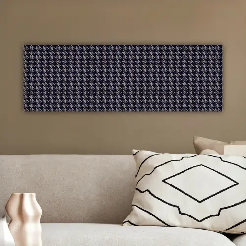 Plaid - Patroon - Ruit - Blauw canvas 2cm klein 828 -sfeer3