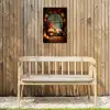 Gnooms - Kerst - Raam - Kleurrijk Tuinposter op houten frame 2 cm dik klein -sfeer4