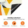 Vos - Oranje - Abstract - Driehoeken Inductie beschermer vinyl 3mm klein -zzzzzzz-td-onderkant