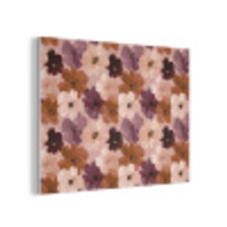 Bloemen - Abstract - Aardetinten PET vilt klein 837 -3d