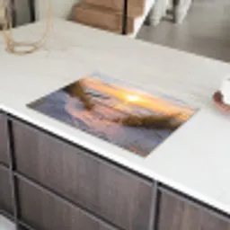 Strand - Zonsondergang - Natuur - Landschap Inductie beschermer vinyl 3mm klein -sfeer8