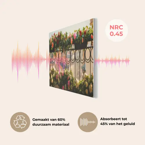 Bloemen - Hek - Stadszicht - Zomer PET vilt middel -USP_NL