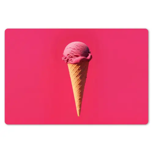 Schepijs - Roze - Hoorntje Placemat vinyl groot -zzsfeer1_Kitchenyeah-website