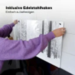 Bos - Sneeuw - Pad - Winter - Stilte Inductie beschemer met haakjes klein -ky-ophangen-de