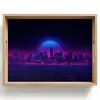 Skyline - Zon - Neon - Rasterpatroon Dienblad Rechthoek middel -z3d_shopping