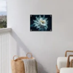 Zeewezen - Wit - Golven - Water tuinposter los doek klein -sfeer8