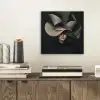 Zwarte - Hoed - Vrouw aluminium wit klein -sfeer1