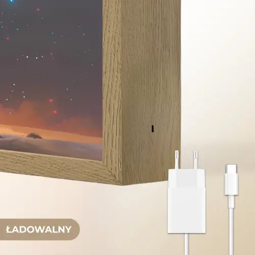 Olifant - Kleuren - Sterren - Dier Light Box met batterij (Wandlamp kind) middel -USP_websiteoplaadbaarNL