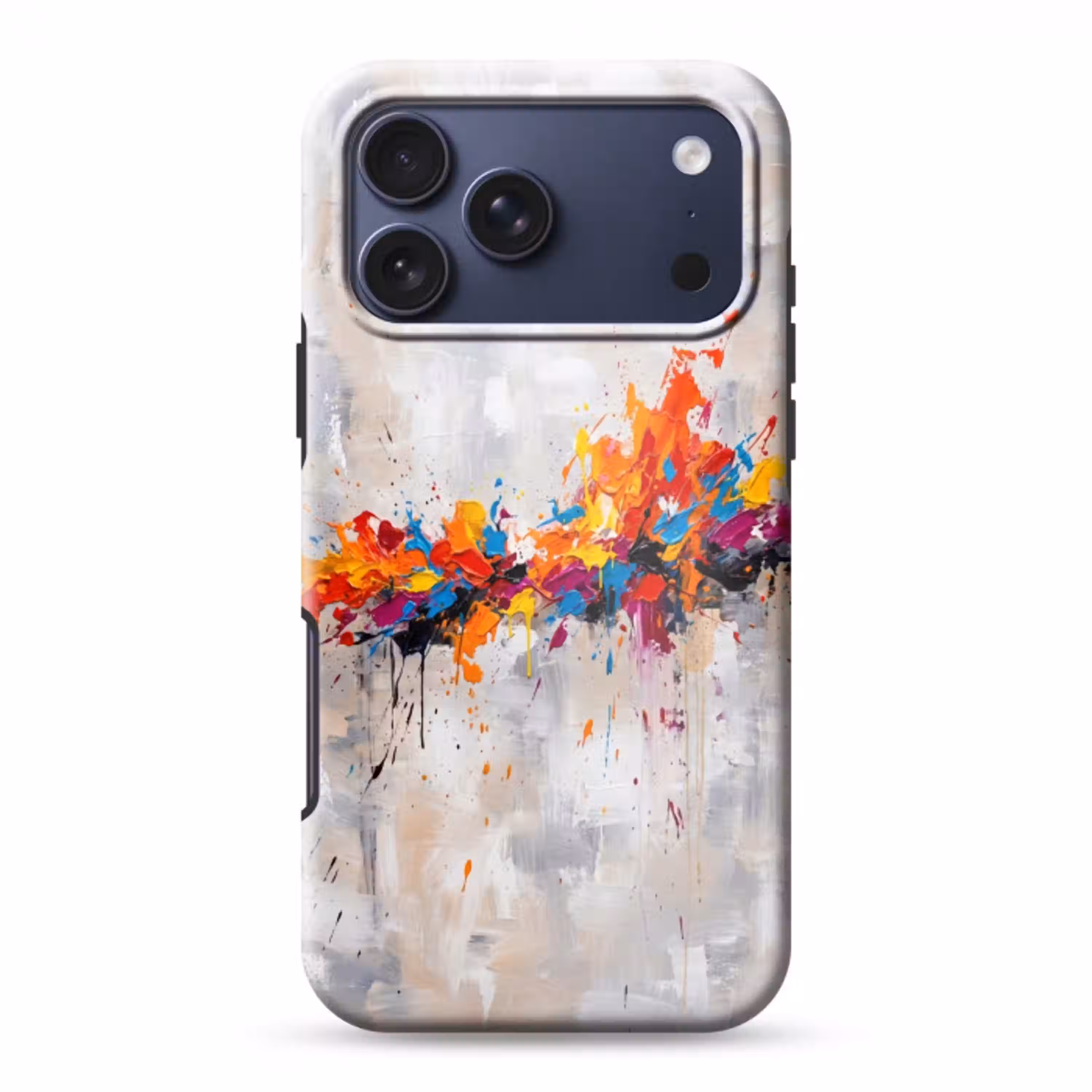 Abstract - Schilderij - Kleurrijk - Dynamisch Toughcase MagSafe Apple iPhone 17 Pro Max klein -3d