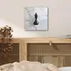 Schaakstuk - Loper - Zwart - Marmer plexiglas 5mm klein -sfeer4