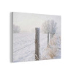 Hek - Sneeuw - Mist - Platteland - Nostalgisch PET vilt klein -3d