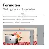 Vaas - Bloemen - Vlinder - Rood Muismat XXL klein -sfeer5