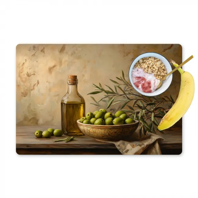 Olijven - Stilleven - Vintage Placemat vinyl groot -zzzproduct_Kitchenyeah-website
