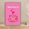 Thee - Roze - Valentijn - Tekst canvas 2cm klein -sfeer1