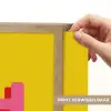 Geel - Roze - Oh - 3D Light Box met batterij (Wandlamp) middel -USP_websiteprintNL