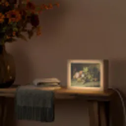Fruit - Stilleven met druiven - Oude meesters Light Box met kabel (Tafellamp) klein -sfeer4