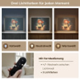Tovenares - Meisje - Boeken - Toveren Light Box met batterij (Wandlamp kind) middel -USP_lichtkleurDE
