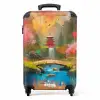 Japanse tuin in graffiti stijl NBS - Handbagage koffer - Unisex middel -productfoto_recht