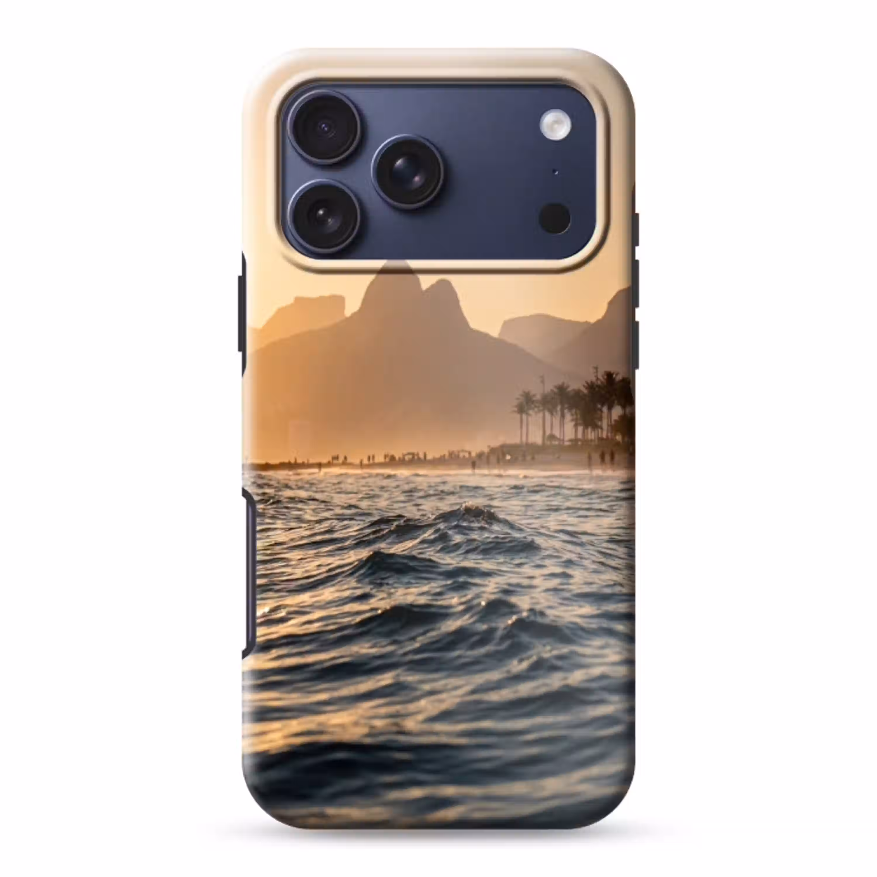 Zee - Golven - Zonsondergang - Kust - Goud Toughcase MagSafe Apple iPhone 17 Pro Max klein -3d