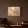 Close up - Oranje - Iris Light Box met batterij (Wandlamp) middel -sfeer4