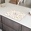 Terrazzo -  Patroon - Wit - Urban Inductie beschermer vinyl 3mm klein 276 -sfeer8