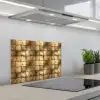 Geometrisch - Tegels - Goud keuken achterwand spatscherm klein 900 -3d_schuin