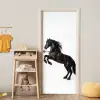 Zwart - Paard - Portret deurposter klein -sfeer4