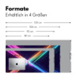 Kruisen - Lasterstralen - Neon Muismat XXL klein -ysfeer5_duits
