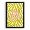 Zebraprint - Priority - Roze fotolijst zwart zonder passe partout klein -3d