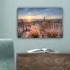 Strand - Zee - Duin - Zonsondergang - Landschap canvas 2cm klein -sfeer4