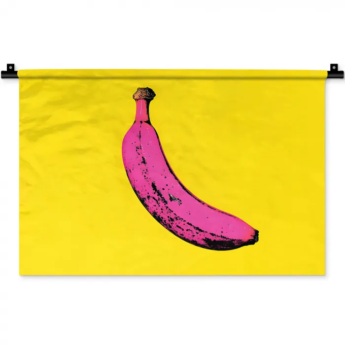 Banaan - Grafisch - Geel Wandkleed katoen klein -zz3d