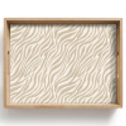 Zebra - Patroon - Beige Dienblad Rechthoek middel 911 -z3d_shopping